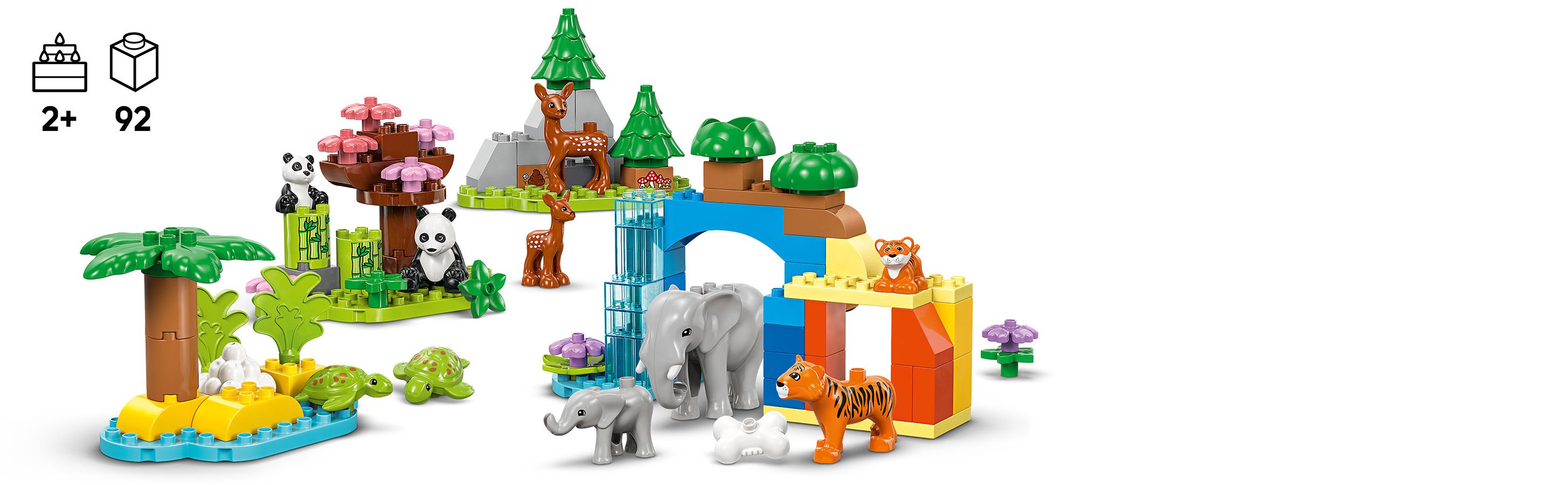 S 10 figúrkami divokých zvieratiek LEGO® DUPLO®